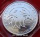 Solid Silver Round 1 Troy Oz Apmex.  999 Patriotic Eagle Eye Design Bu Silver photo 4