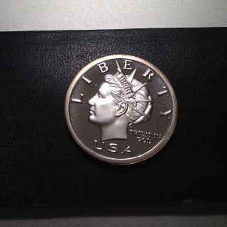 1oz.  999 Fine Silver $20 Norfed Liberty Proof Round - 2005 Rare photo