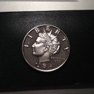 1oz.  999 Fine Silver $10 Norfed Liberty Proof Round - 2003 Rare photo