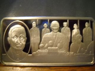 Coinhunters - 100 Greatest Americans Sterling Silver Bar Pres.  Harry Truman photo
