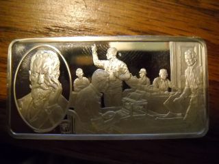 Coinhunters - 100 Greatest Americans Sterling Silver Bar Joseph Pulitzer photo