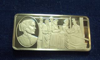 Coinhunters - 100 Greatest Americans Sterling Silver Bar Susan B.  Anthony photo