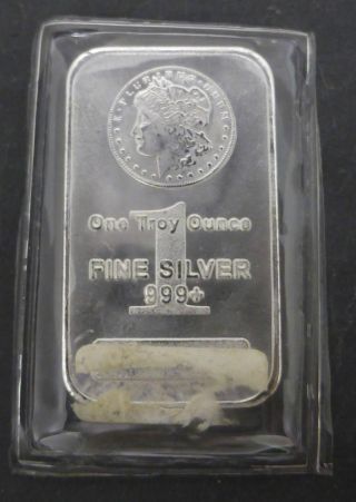 . 999 Fine Silver One Troy Ounce Ingot photo