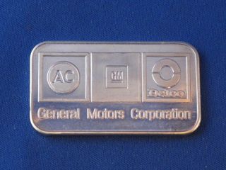 Ac Delco General Motors Liberty Silver Art Bar B2630 photo