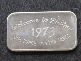 1973 Welcome To Boston Silver Art Bar A.  N.  A.  A6416 photo