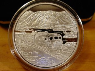 Alaska 2010 Wpyr Railroad Medallion 999 Fine Silver 1 Troy Oz photo