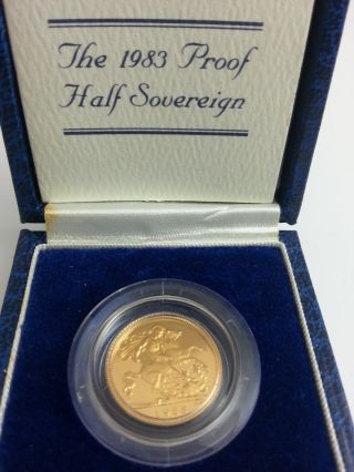 1983 Proof 1/2 Sovereign With And Box photo