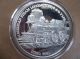 1 Oz.  Proof Like Silvertowne Locomotive Collectable Round Silver photo 3
