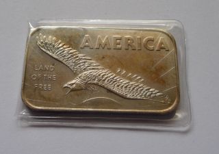 Land Of The Troy Ounce Silver Bar.  999 Fine Silver (american Argent) photo