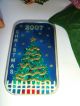 2007 Rare.  999 One Troy Ounce Fine Silver Enameled Christmas Tree Bullion Bar Silver photo 1