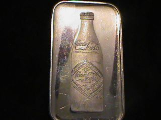 75th Anniversary 1900 - 1975 Coca - Cola 999 Silver Art Bar photo