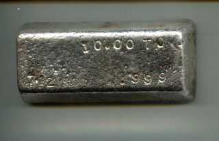 10 Oz Silver Bar Serial Number 712 photo