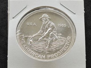 1985 Engelhard American Prospector Silver Art Round C0663 photo