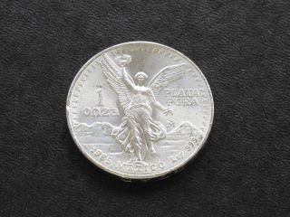 1985 Mexico Silver Art Round 1 Troy Ounce C0270 photo