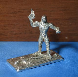 Hand Casted Solid.  999 Fine Silver Star Wars Inspired Mandalorian Trooper Figure photo