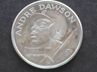 1987 Andre Dawson National League Mvp.  999 Silver Medal A0964 photo