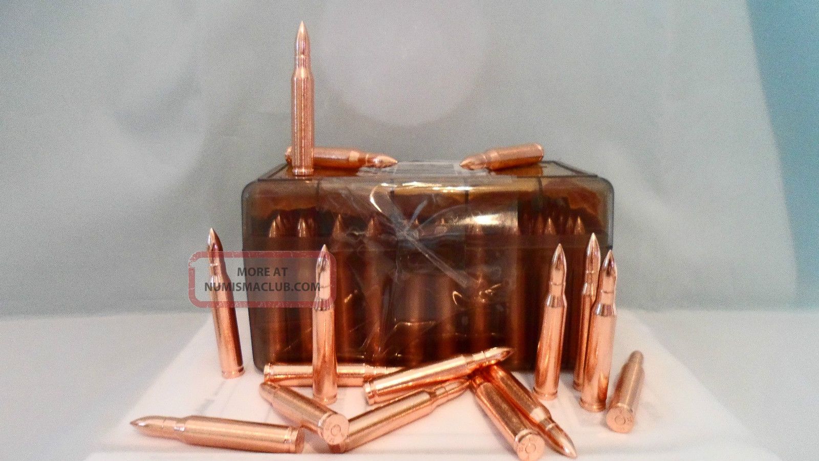 50 Ar - 15.  223 Ammo Bullion.  999 Copper Bullets Cool And Unique Made In Usa F/s Bullion photo
