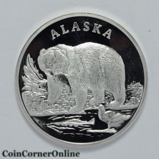 Alaska Salman Abd Bear Land Of The Midnight Sun.  999 Silver (ccx2263) photo