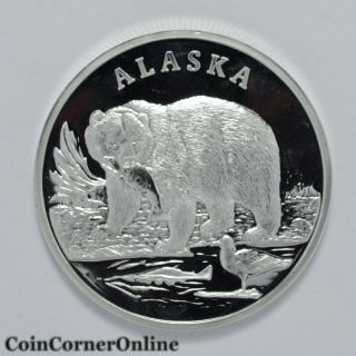 Alaska Salman Abd Bear Land Of The Midnight Sun.  999 Silver (ccx2265) photo