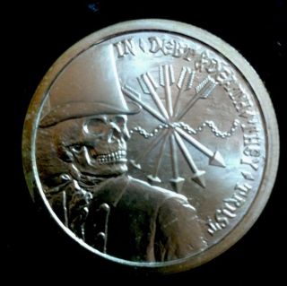 2012 Silver Coin Medaillon Origial Debt & Death From Sbss D&d 55k photo