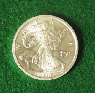 2017 Walking Liberty Zombucks Currency 999 Fine Silver Round - 1 Troy Oz - No Res photo
