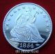 Solid Silver Round 1 Troy Oz Seated Liberty American Eagle.  999 Pure Mirror Bu Silver photo 2