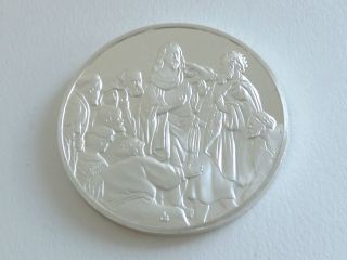 Sterling Silver Bullion Franklin Arts Rembrandt Incredulity Apostle Thomas photo