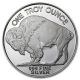 1 Oz Ounce.  999 Fine Silver American Buffalo Round 24k Gold Gild Solid Rare Silver photo 1