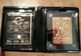 Emmitt Smith Topps Traded Rc Highland 4.  25 Oz.  999 Silver 24k Gold Cowboys photo