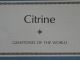 France Citrine Gemstone Silver Art Bar A5734 Silver photo 1