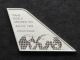 Trans World Airlines U.  S.  Tail Fin Silver Art Bar A7409 Silver photo 1