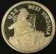 . 999 Silver Coin 24kgold Wwii Dec 7 1941 Pearl Harbor Uss West Virginia Wv3e Silver photo 1