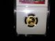 2014 Official Medal 1/10 Oz Gold Panda Smithsonian Institution Ngc Pf 70 Uc Gold photo 2