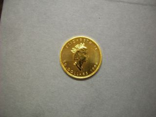 1998 Canada 1 Troy Oz.  9999 Gold Maple Leaf $50 Coin photo