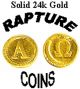 Solid 24k Gold Rapture Coin Gold photo 2