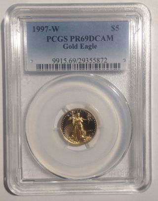 1997 Gold Eagle $5 Tenth - Ounce Pr69 Dcam Pcgs photo