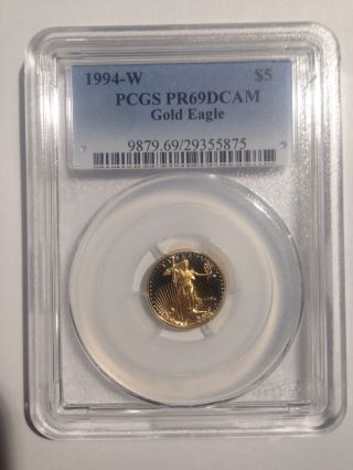 1994 Gold Eagle $5 Tenth - Ounce Pr69 Dcam Pcgs photo