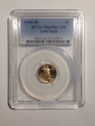 1996 Gold Eagle $5 Tenth - Ounce Pr69 Dcam Pcgs photo