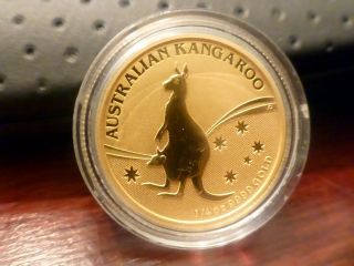 2009 1/4oz Gold Kangaroo Gold Coin B.  U photo