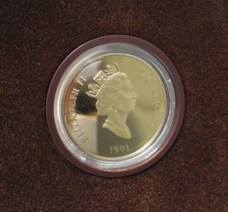 Canada $100 Dollars Gold Coin Empress 1991 Proof photo