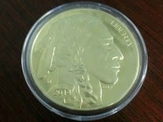 $50 Amercian Buffalo Gold Coin 1 Oz.  9999 Fine Gold 2014 photo