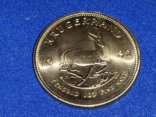 1982 1 Oz Gold South African Krugerrand Coin photo