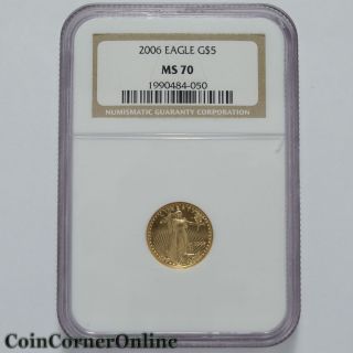 2006 U.  S.  Tenth Gold Eagle Ngc Ms70 (slx685) photo