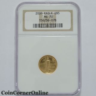 2000 U.  S.  Tenth Gold Eagle Ngc Ms70 (slx681) photo
