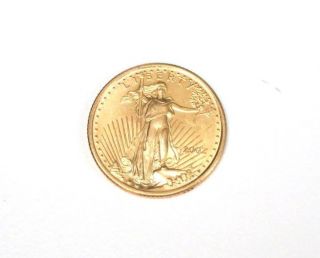 2002 American Eagle Gold Coin 1/10 Oz Fine Gold 5 Dollar photo