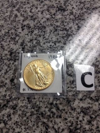 1986 1 Oz Fine Gold 50 Dollar American Eagle Coin  Xy photo