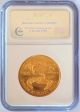 2006 W American Gold Eagle 20th Anniversary $50 Gold Coin Ngc Ms 70 Blue Label Gold photo 1