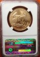 2006 - W $50 Ngc Ms 70 Burnished 1oz American Gold Eagle Gold photo 1
