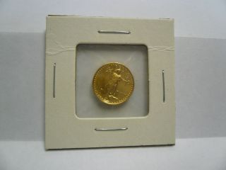 $5.  00 Gold U.  S.  Saint Gaudens Un - Circulated Coin - 1986 - Price photo