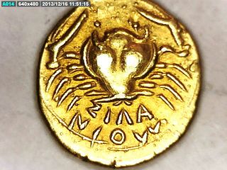 2rooks Jewellery Greek Sicily Akragas 24 K Plated Gold Diobol Litrai Coin Gift photo